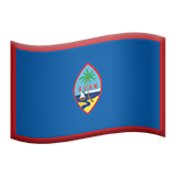 How emoji flag: Guam displayed on Apple