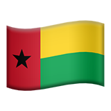 How emoji flag: Guinea-Bissau displayed on Apple