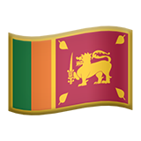 How emoji flag: Sri Lanka displayed on Apple