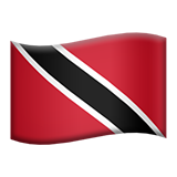 How emoji flag: Trinidad & Tobago displayed on Apple