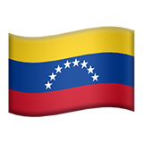 How emoji flag: Venezuela displayed on Apple