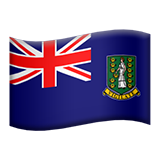 How emoji flag: British Virgin Islands displayed on Apple