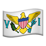 How emoji flag: U.S. Virgin Islands displayed on Apple