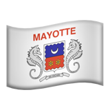 How emoji flag: Mayotte displayed on Apple