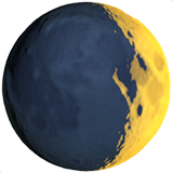 waxing crescent moon