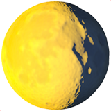 waning gibbous moon