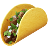 How emoji taco displayed on Apple