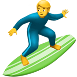 man surfing