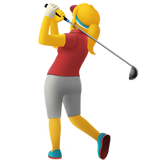 woman golfing