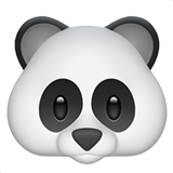 How emoji panda displayed on Apple