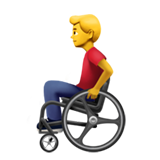 man in manual wheelchair