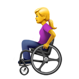 woman in manual wheelchair