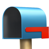 open mailbox with lowered flag