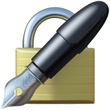 locked with pen