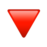 red triangle pointed down