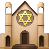 How emoji synagogue displayed on Apple