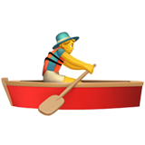 man rowing boat