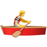 person rowing boat