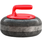 How emoji curling stone displayed on Apple