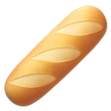 How emoji baguette bread displayed on Apple