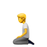 person kneeling