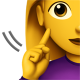 How emoji deaf woman displayed on Apple