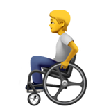 person in manual wheelchair