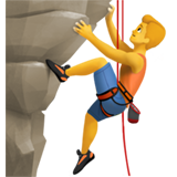 man climbing