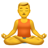 man in lotus position