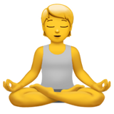 person in lotus position