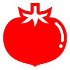 How emoji tomato displayed on au KDDI