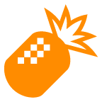 How emoji pineapple displayed on au KDDI