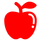 How emoji red apple displayed on au KDDI