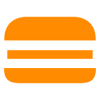 How emoji hamburger displayed on au KDDI