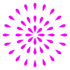 How emoji fireworks displayed on au KDDI