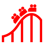 How emoji roller coaster displayed on au KDDI