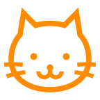 How emoji cat face displayed on au KDDI