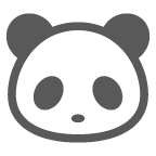 How emoji panda displayed on au KDDI