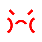 How emoji enraged face displayed on au KDDI