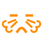 How emoji face with steam from nose displayed on au KDDI