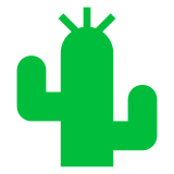 How emoji cactus displayed on Docomo