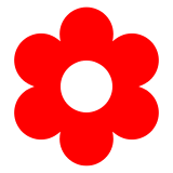 How emoji blossom displayed on Docomo