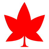 How emoji maple leaf displayed on Docomo