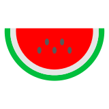 How emoji watermelon displayed on Docomo