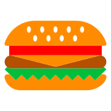 How emoji hamburger displayed on Docomo