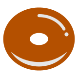 How emoji doughnut displayed on Docomo