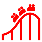 How emoji roller coaster displayed on Docomo