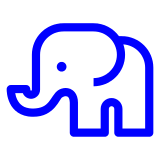 How emoji elephant displayed on Docomo