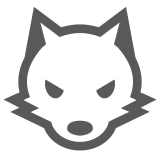 How emoji wolf displayed on Docomo