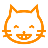 How emoji grinning cat with smiling eyes displayed on Docomo